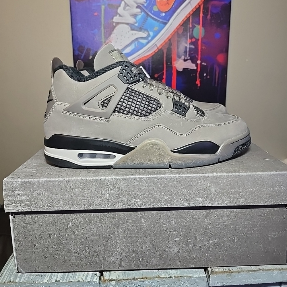 Air Jordan 4 Retro 'Cave Stone' Size 12M (100% Authentic)